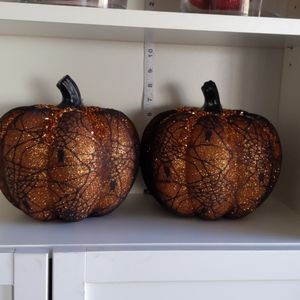Halloween pumpkin decor, 2 pieces NWOT